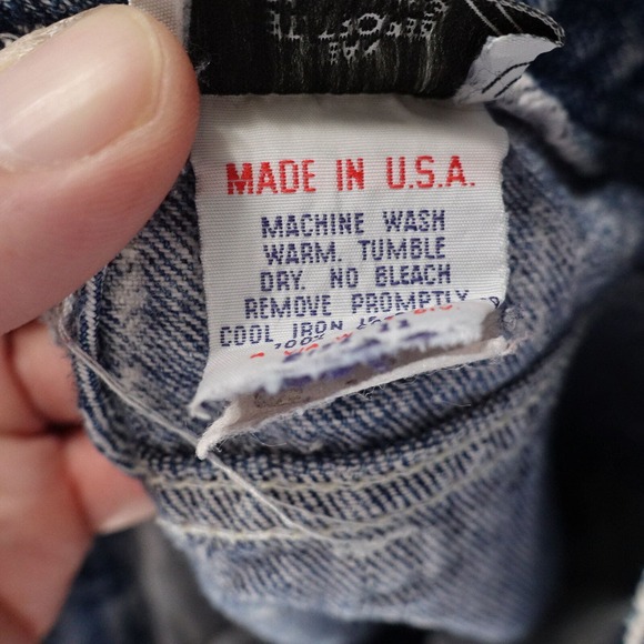 VINTAGE JEAN ST TROPEZ CLOTHING ACID WASH USA MADE DENIM JEAN SHORTS WOMENS 11 - Picture 11 of 11